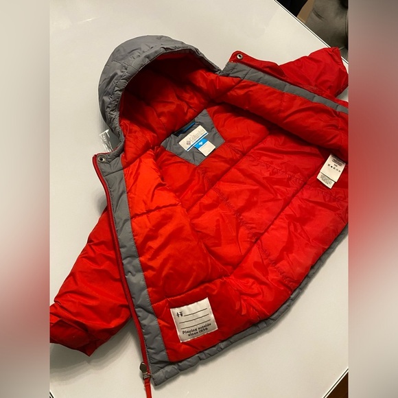 Columbia Kids Red and Gray Puffer Jacket - Picture 8 of 8